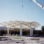 construction of trusses for walkway