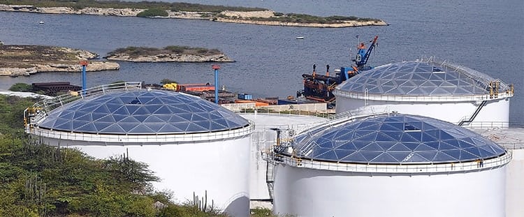 Petrochemical Storage Tanks & Aluminum Geodesic Domes